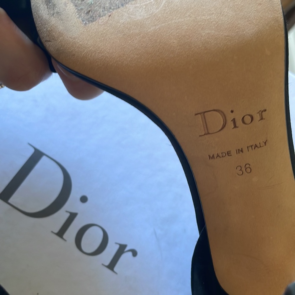 Brand New Dior Dressy sandals in Black satin size 6 - Picture 5 of 5